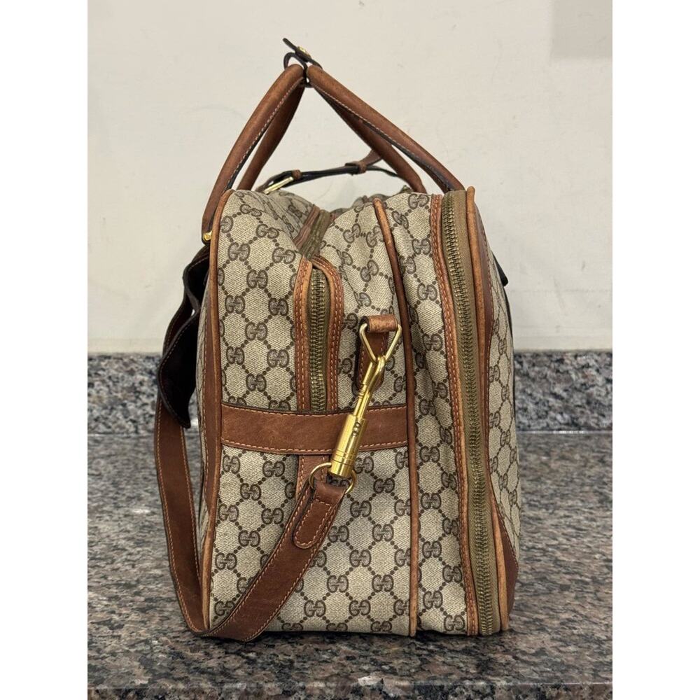 Gucci GG Web Vintage 1980 Travel Luggage Bag w/ Strap SPB-VWG 341027 - Picture 9 of 13